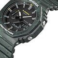 Casio Casio G-Shock GA-2100FR-3A электронные мужские часы часы, крупный план черный циферблат