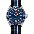 TAG Heuer TAG Heuer Formula 1 WAZ1010.FC8197  WAZ1010.FC8197 кварцевые мужские часы  синий циферблат, браслет тканевый — вид спереди
