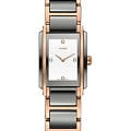 Rado Rado Integral Diamonds R20141712  R20141712 кварцевые женские часы белый циферблат, браслет сталь + pvd + керамика — вид спереди