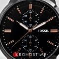 Fossil Fossil Georgia  FS5379 мужские часы черный циферблат на запястье
