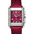 Rado Rado Integral R20670305  R20670305 кварцевые мужские часы  красный циферблат, браслет кожаный — вид спереди