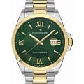 Jacques Philippe Jacques Philippe Base JPQGS3373X8V2  JPQGS3373X8V2 кварцевые мужские часы зеленый циферблат, браслет нержавеющая сталь с pvd-покрытием — вид спереди