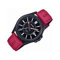 Casio Casio Collection MTP-E700BL-1E mtp японские мужские часы на браслете кожаный боковой вид