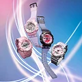 Casio Casio G-Shock GMA-S120NP-4A электронные женские часы часы крупный план  циферблата