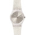 Swatch Swatch Lady LK343E  LK343E кварцевые женские часы серебристый циферблат, браслет пластик — вид спереди