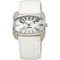 Orient Orient QCAV005W (FQCAV005W)  FQCAV005W  женские часы  перламутровый циферблат, браслет кожа + текстиль — вид спереди