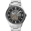 Fossil Fossil ME3180  ME3180 механические мужские часы черный циферблат, браслет нержавеющая сталь — вид спереди
