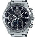 Casio Casio Edifice EFR-571D-1AVUDF (EFR-571D-1A) EFR EFR-571D-1A кварцевые мужские часы черный циферблат, браслет нержавеющая сталь — вид спереди
